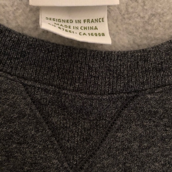 Lacoste Sweatshirt Crewneck dark grey brushed - Picture 6 of 7